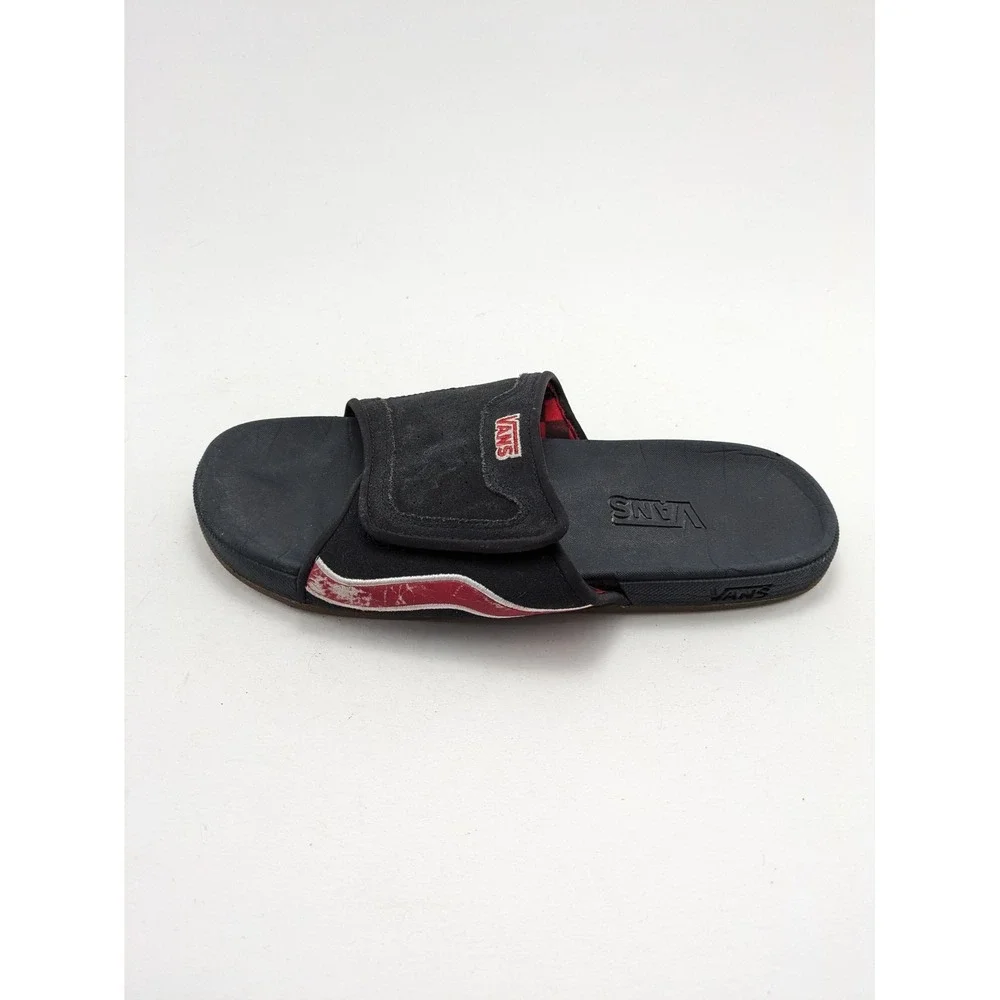 Vintage Mens Vans Skateboarding Condos Y2K Black Red Sandals‎ 44113-76 Size 10
